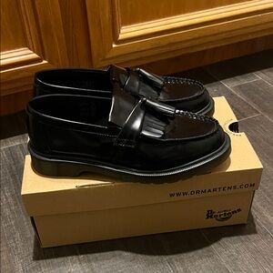 Dr. Martens Glossy Black Tassel Loafers